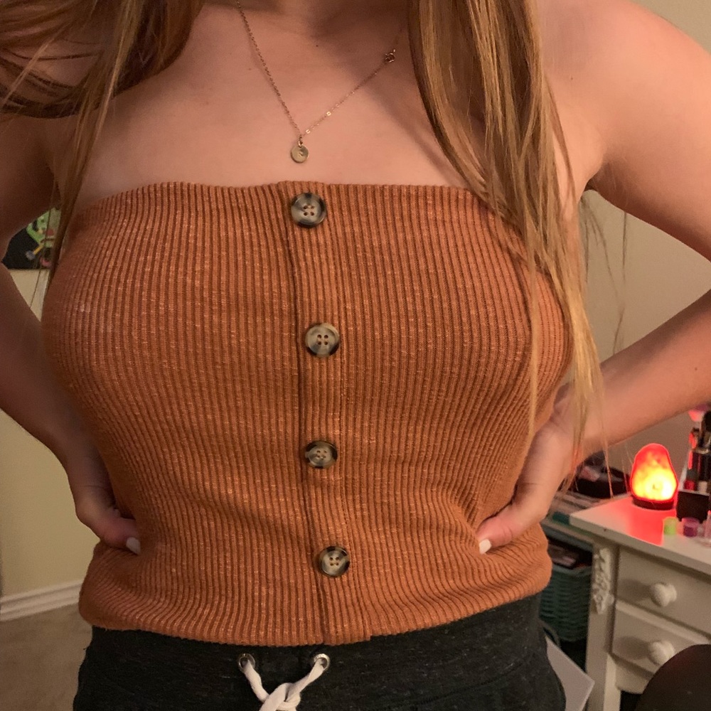 Burnt orange women’s tube top